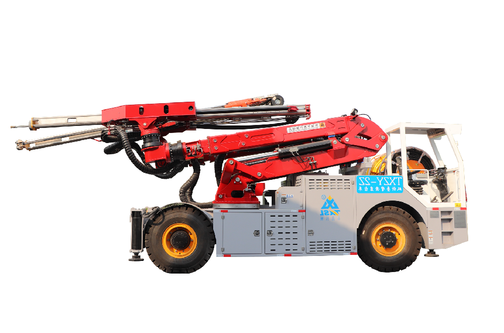 雙折疊臂鑿岩台車